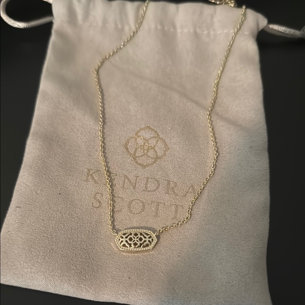 Kendra Scott Gold Filigree Necklace